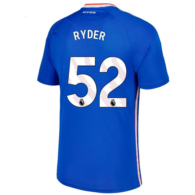 Danxen Homme Maillot Joe Ryder #52 Bleu Blanc Tenues Extérieur 2025/26 T-Shirt