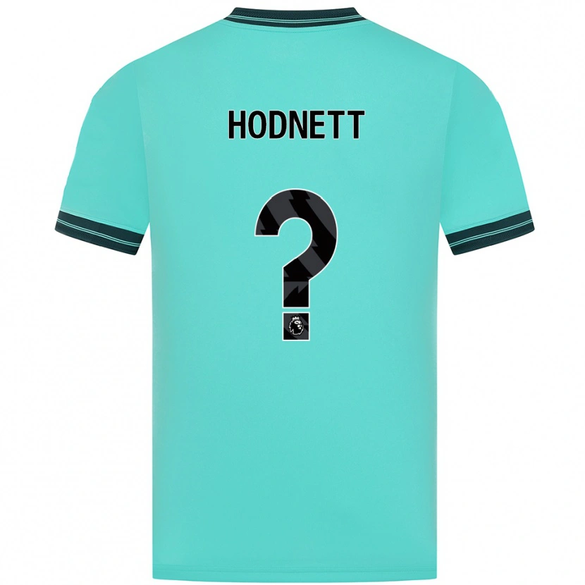 Danxen Homme Maillot Jack Hodnett #0 Bleu Ciel Vert Tenues Extérieur 2025/26 T-Shirt