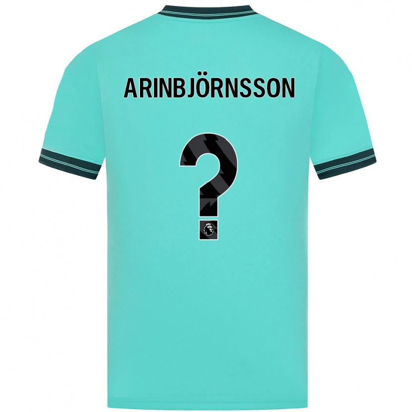 Danxen Homme Maillot Pálmi Rafn Arinbjörnsson #0 Bleu Ciel Vert Tenues Extérieur 2025/26 T-Shirt