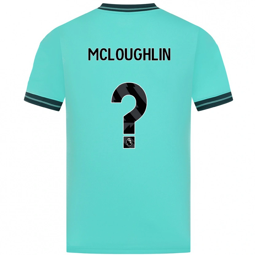 Danxen Homme Maillot Lee Mcloughlin #0 Bleu Ciel Vert Tenues Extérieur 2025/26 T-Shirt