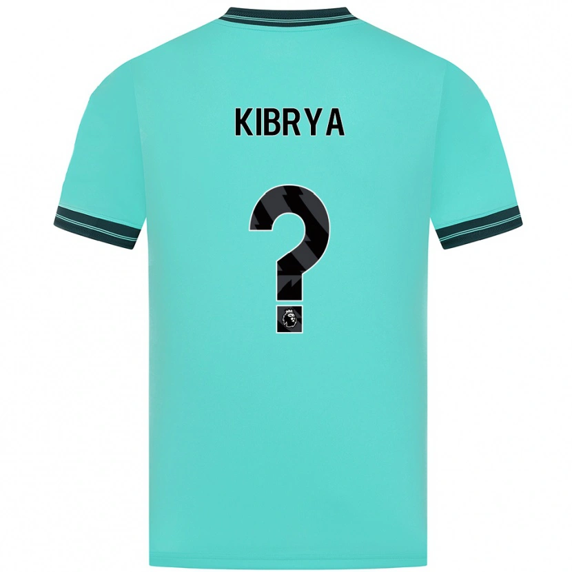 Danxen Homme Maillot Lucas Kibrya #0 Bleu Ciel Vert Tenues Extérieur 2025/26 T-Shirt