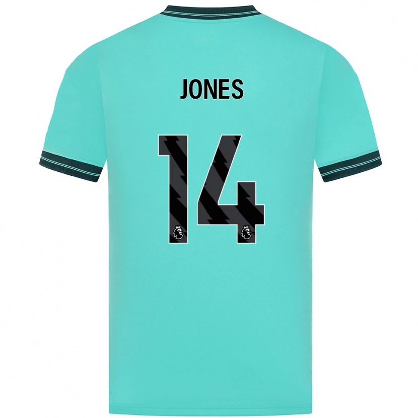 Danxen Homme Maillot Meesha Dudley-Jones #14 Bleu Ciel Vert Tenues Extérieur 2025/26 T-Shirt