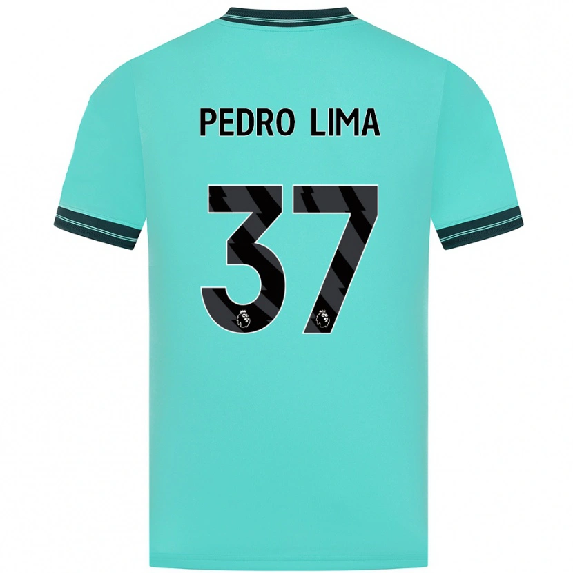 Danxen Homme Maillot Pedro Lima #37 Bleu Ciel Vert Tenues Extérieur 2025/26 T-Shirt