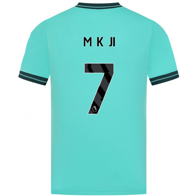 Danxen Homme Maillot Min-Kyu Ji #7 Bleu Ciel Vert Tenues Extérieur 2025/26 T-Shirt