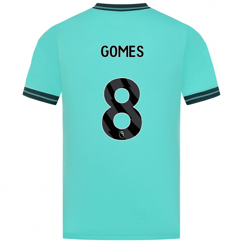 Danxen Homme Maillot João Gomes #8 Bleu Ciel Vert Tenues Extérieur 2025/26 T-Shirt