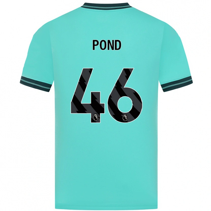 Danxen Homme Maillot Alfie Pond #46 Bleu Ciel Vert Tenues Extérieur 2025/26 T-Shirt