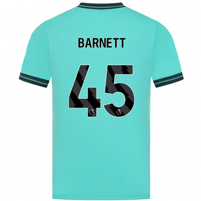 Danxen Homme Maillot Ty Barnett #45 Bleu Ciel Vert Tenues Extérieur 2025/26 T-Shirt