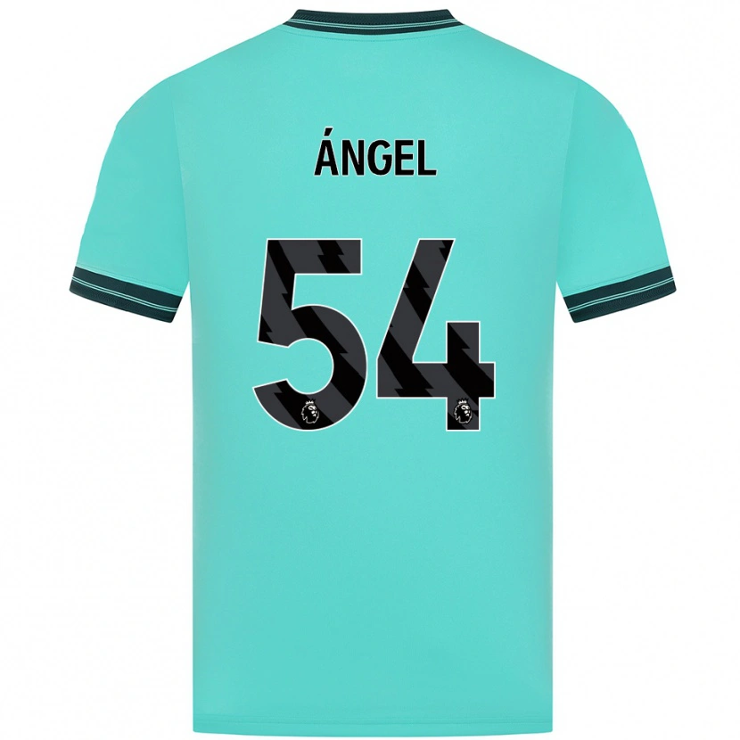 Danxen Homme Maillot Dani Ángel #54 Bleu Ciel Vert Tenues Extérieur 2025/26 T-Shirt