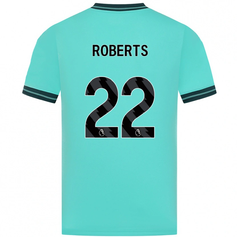Danxen Homme Maillot Beth Roberts #22 Bleu Ciel Vert Tenues Extérieur 2025/26 T-Shirt