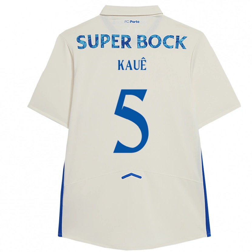 Danxen Homme Maillot Kauê #5 Blanc Bleu Troisieme 2025/26 T-Shirt
