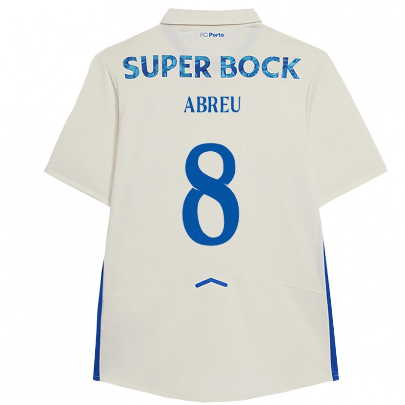 Danxen Homme Maillot João Abreu #8 Blanc Bleu Troisieme 2025/26 T-Shirt