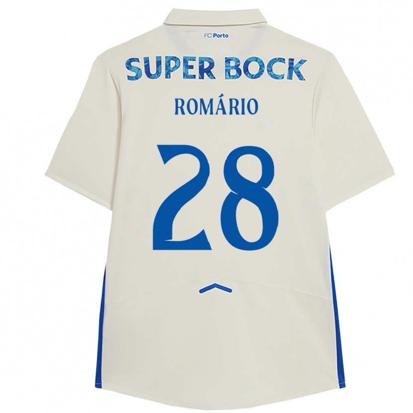 Danxen Homme Maillot Romário Baró #28 Blanc Bleu Troisieme 2025/26 T-Shirt