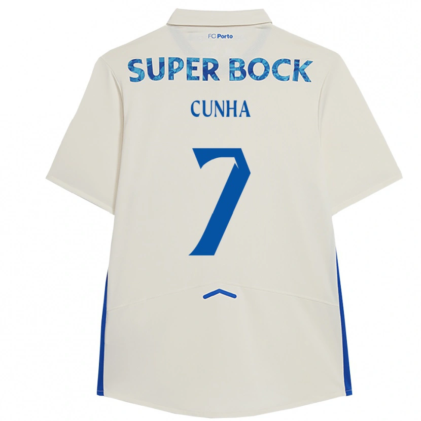 Danxen Homme Maillot Duarte Cunha #7 Blanc Bleu Troisieme 2025/26 T-Shirt