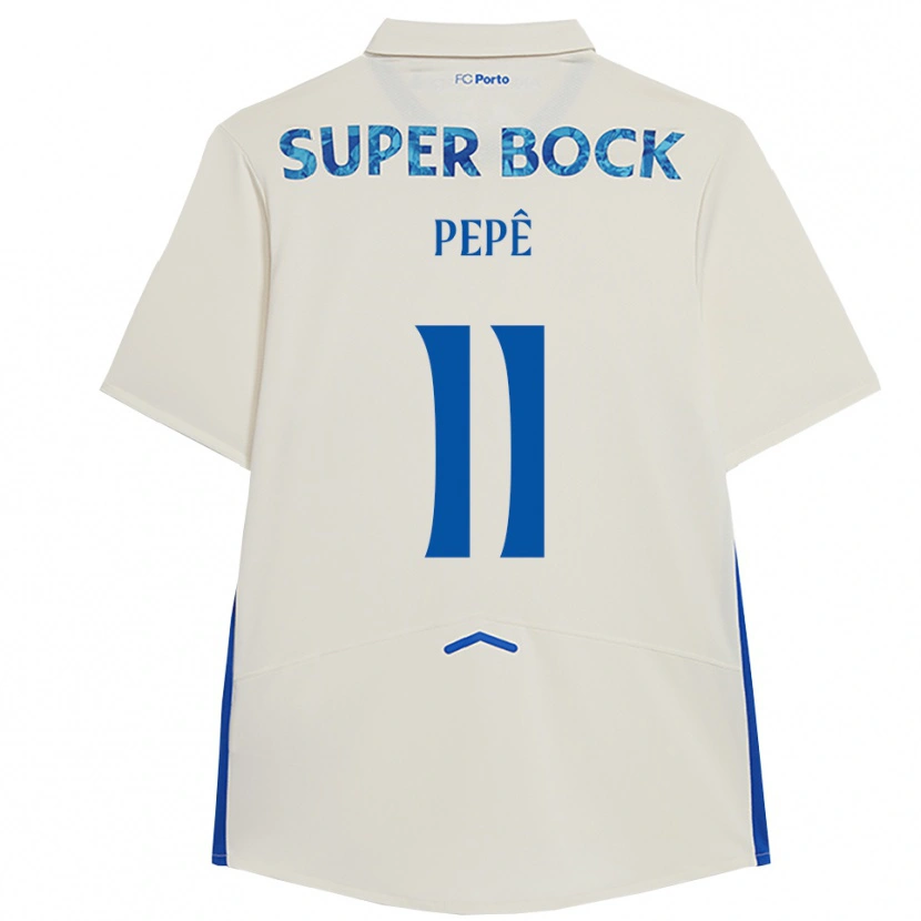 Danxen Homme Maillot Pepê #11 Blanc Bleu Troisieme 2025/26 T-Shirt