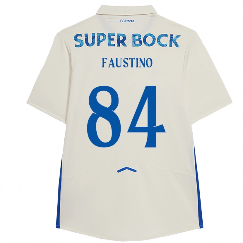 Danxen Homme Maillot Levi Faustino #84 Blanc Bleu Troisieme 2025/26 T-Shirt