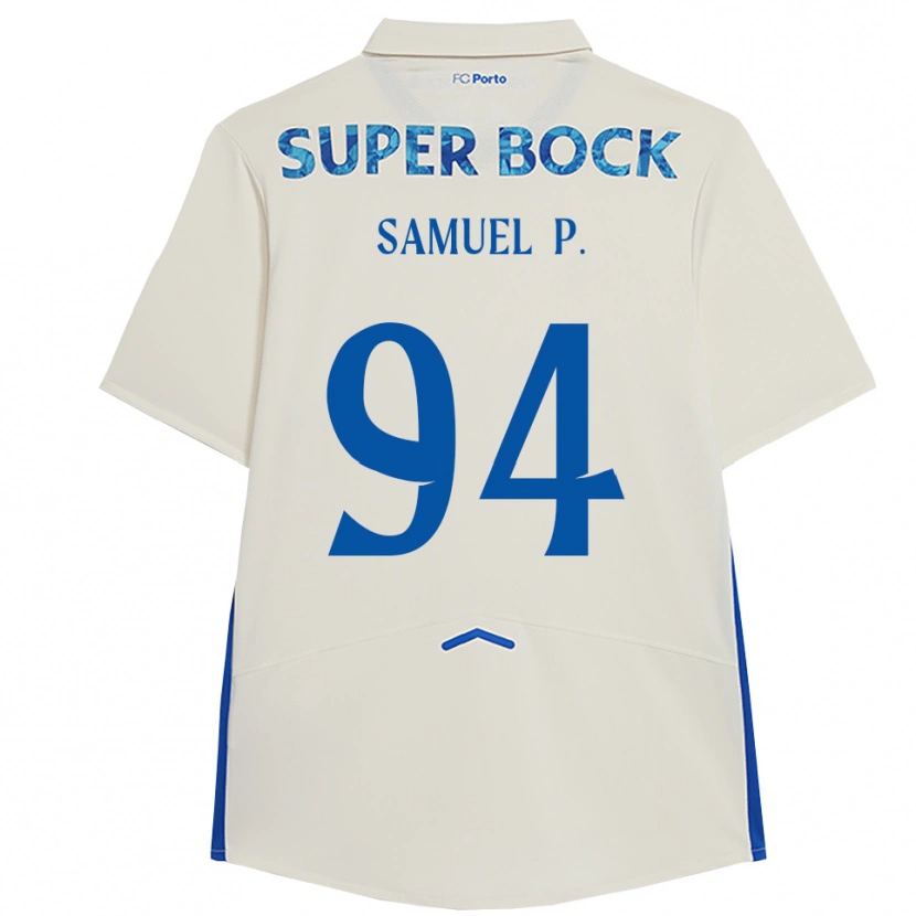 Danxen Homme Maillot Samuel #94 Blanc Bleu Troisieme 2025/26 T-Shirt