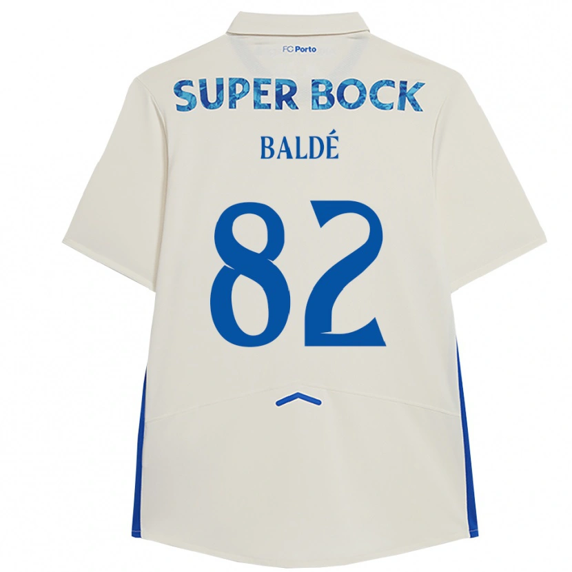 Danxen Homme Maillot Alfa Baldé #82 Blanc Bleu Troisieme 2025/26 T-Shirt