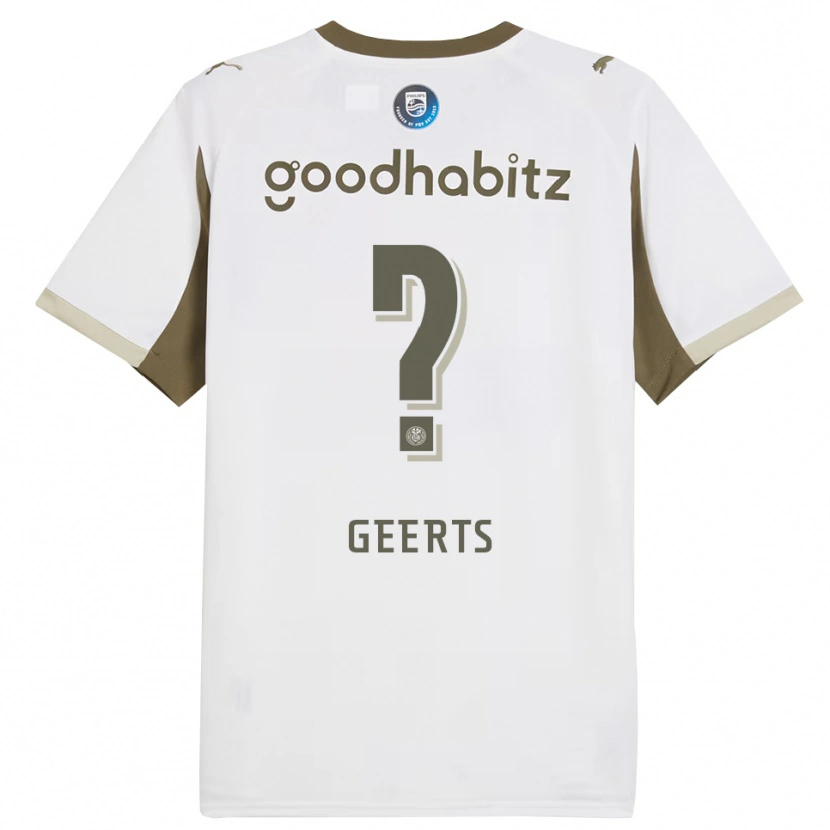Danxen Homme Maillot Enzo Geerts #0 Blanc Gris Troisieme 2025/26 T-Shirt