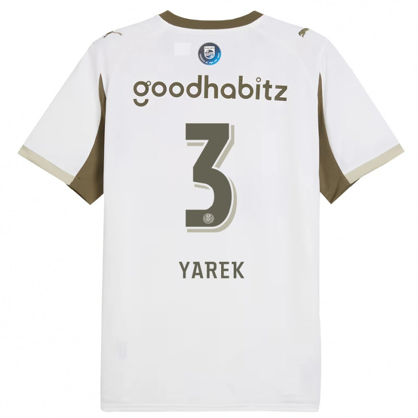 Danxen Homme Maillot Yarek Gasiorowski #3 Blanc Gris Troisieme 2025/26 T-Shirt