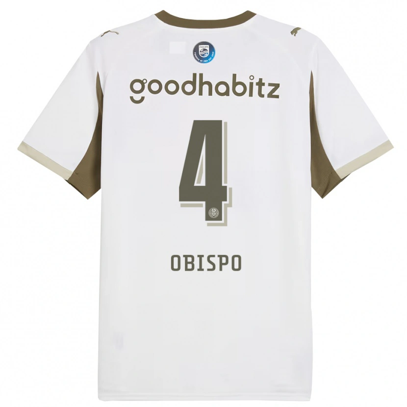 Danxen Homme Maillot Armando Obispo #4 Blanc Gris Troisieme 2025/26 T-Shirt