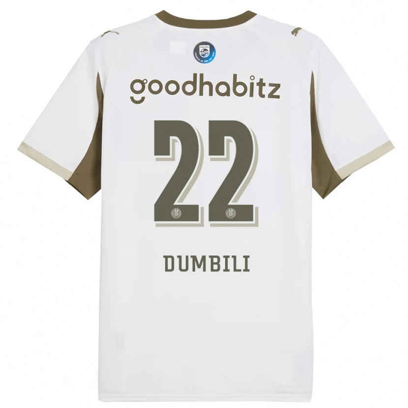 Danxen Homme Maillot Samuel Dumbili #22 Blanc Gris Troisieme 2025/26 T-Shirt