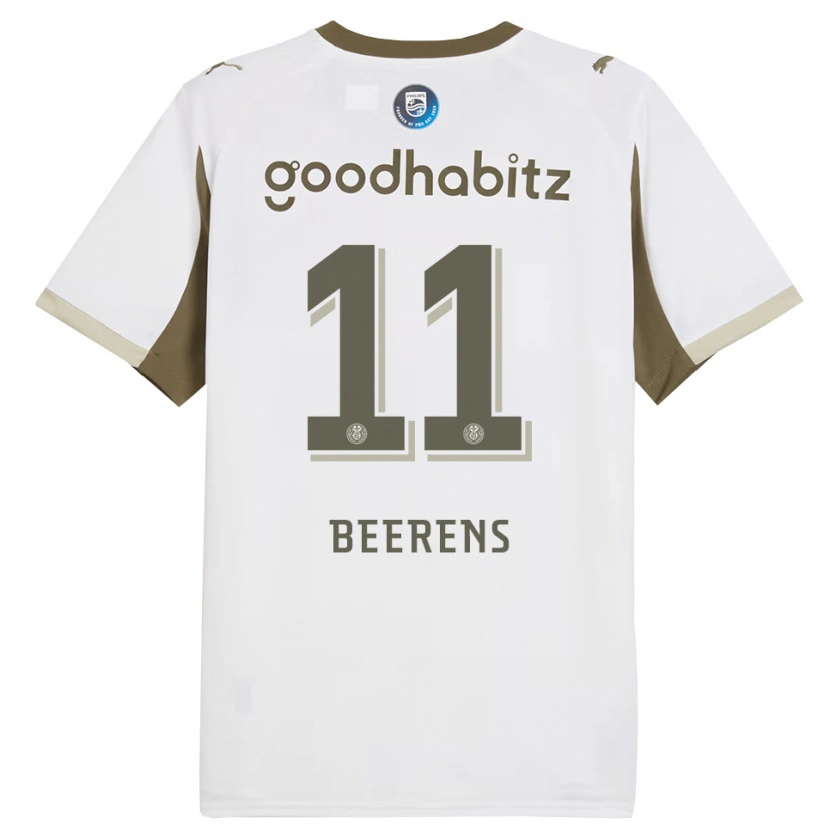 Danxen Homme Maillot Jairo Beerens #11 Blanc Gris Troisieme 2025/26 T-Shirt