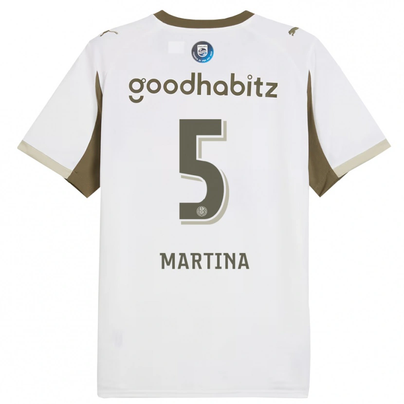 Danxen Homme Maillot Jorvimar Martina #5 Blanc Gris Troisieme 2025/26 T-Shirt