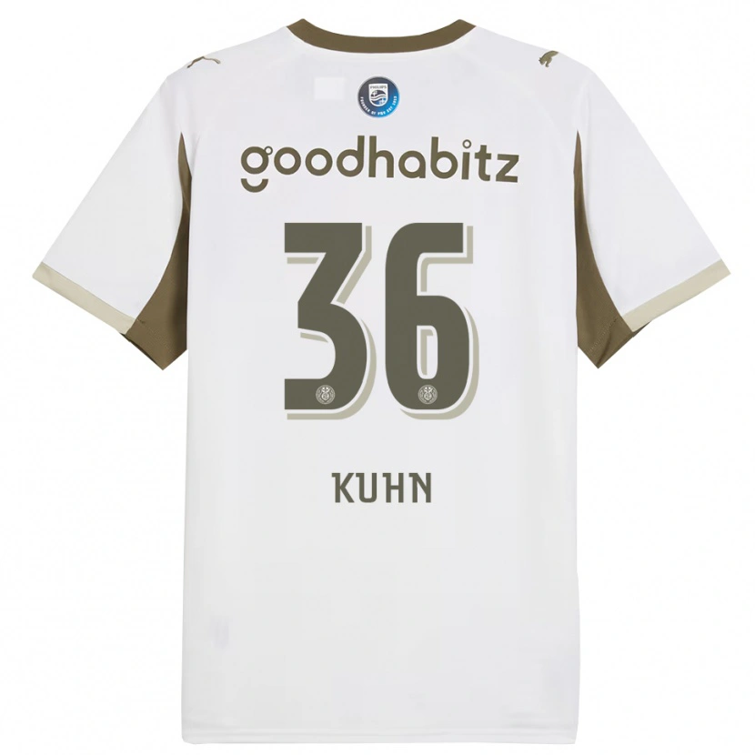 Danxen Homme Maillot Wessel Kuhn #36 Blanc Gris Troisieme 2025/26 T-Shirt