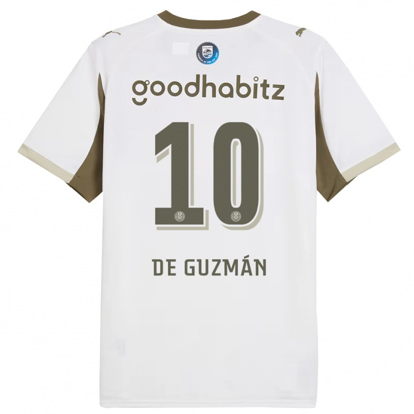Danxen Homme Maillot Jaden De Guzmán #10 Blanc Gris Troisieme 2025/26 T-Shirt