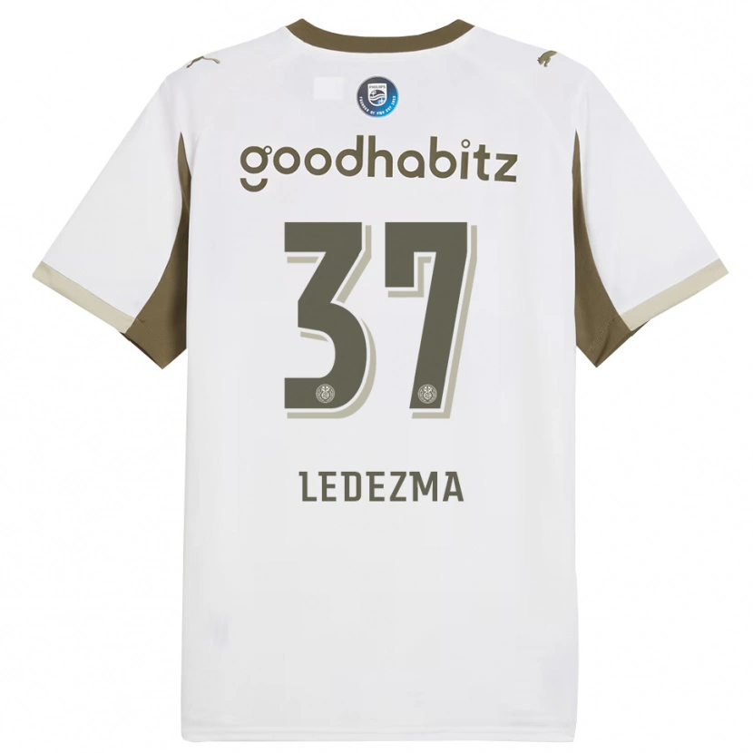 Danxen Homme Maillot Richard Ledezma #37 Blanc Gris Troisieme 2025/26 T-Shirt