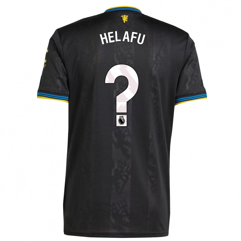 Danxen Homme Maillot Yuel Helafu #0 Noir Jaune Bleu Troisieme 2025/26 T-Shirt