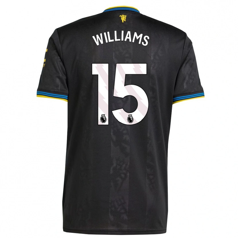 Danxen Homme Maillot Joe Williams #15 Noir Jaune Bleu Troisieme 2025/26 T-Shirt
