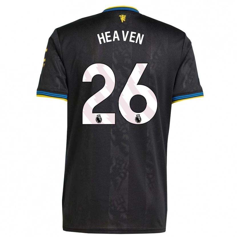 Danxen Homme Maillot Ayden Heaven #26 Noir Jaune Bleu Troisieme 2025/26 T-Shirt
