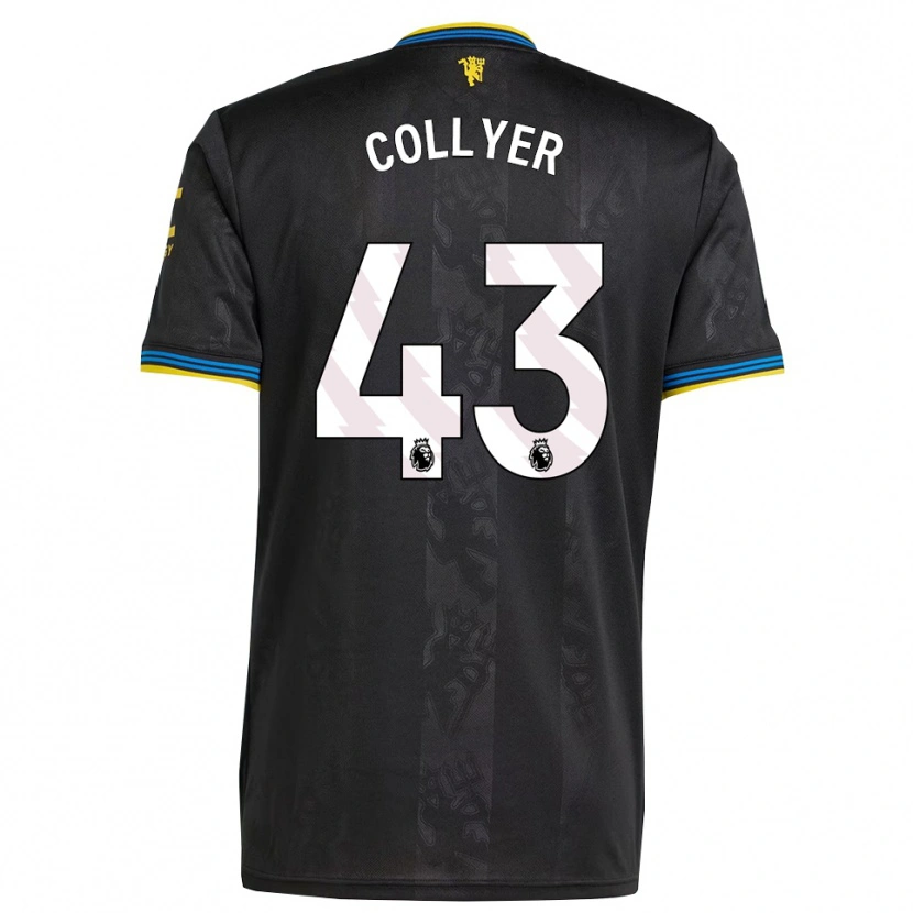 Danxen Homme Maillot Toby Collyer #43 Noir Jaune Bleu Troisieme 2025/26 T-Shirt
