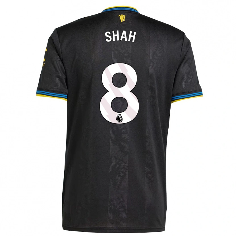 Danxen Homme Maillot Jariyah Shah #8 Noir Jaune Bleu Troisieme 2025/26 T-Shirt