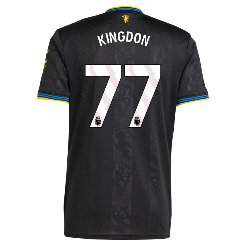 Danxen Homme Maillot Jack Kingdon #77 Noir Jaune Bleu Troisieme 2025/26 T-Shirt