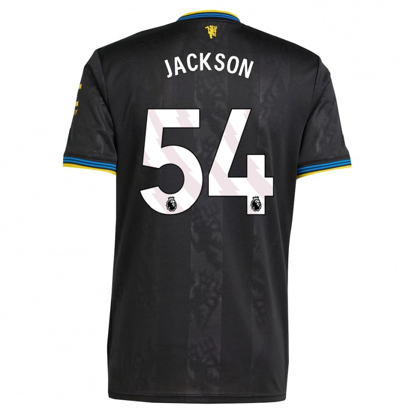 Danxen Homme Maillot Louis Jackson #54 Noir Jaune Bleu Troisieme 2025/26 T-Shirt