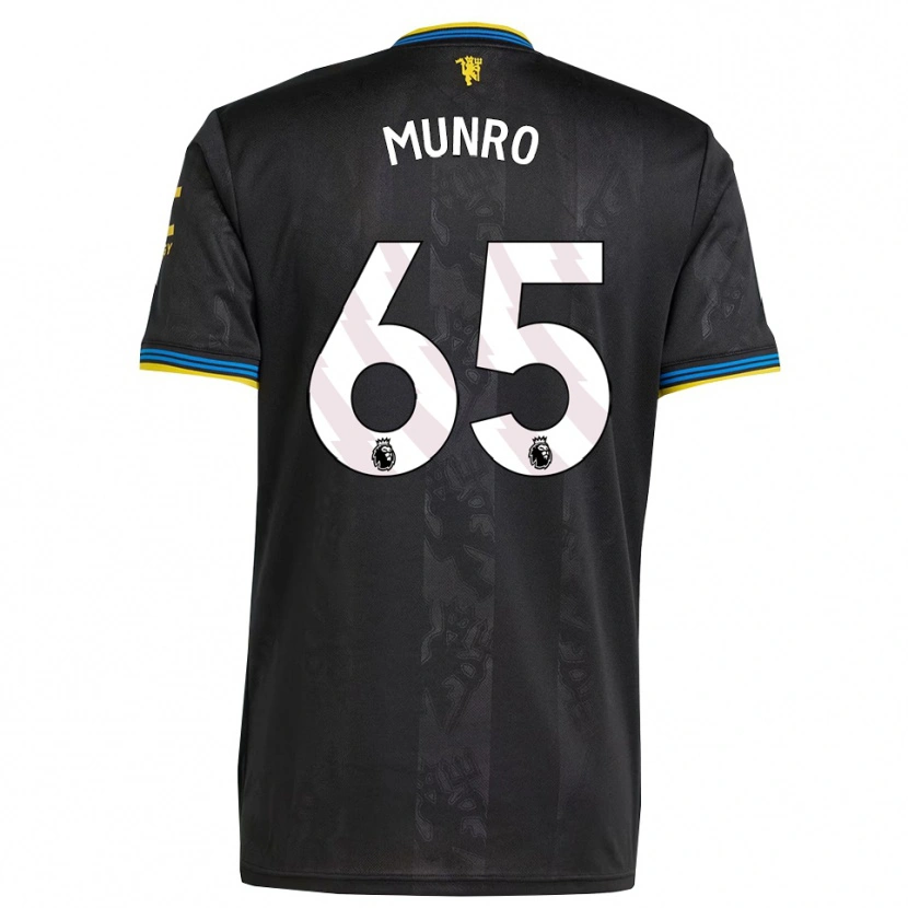 Danxen Homme Maillot Reece Munro #65 Noir Jaune Bleu Troisieme 2025/26 T-Shirt