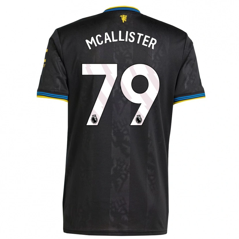 Danxen Homme Maillot Finley Mcallister #79 Noir Jaune Bleu Troisieme 2025/26 T-Shirt