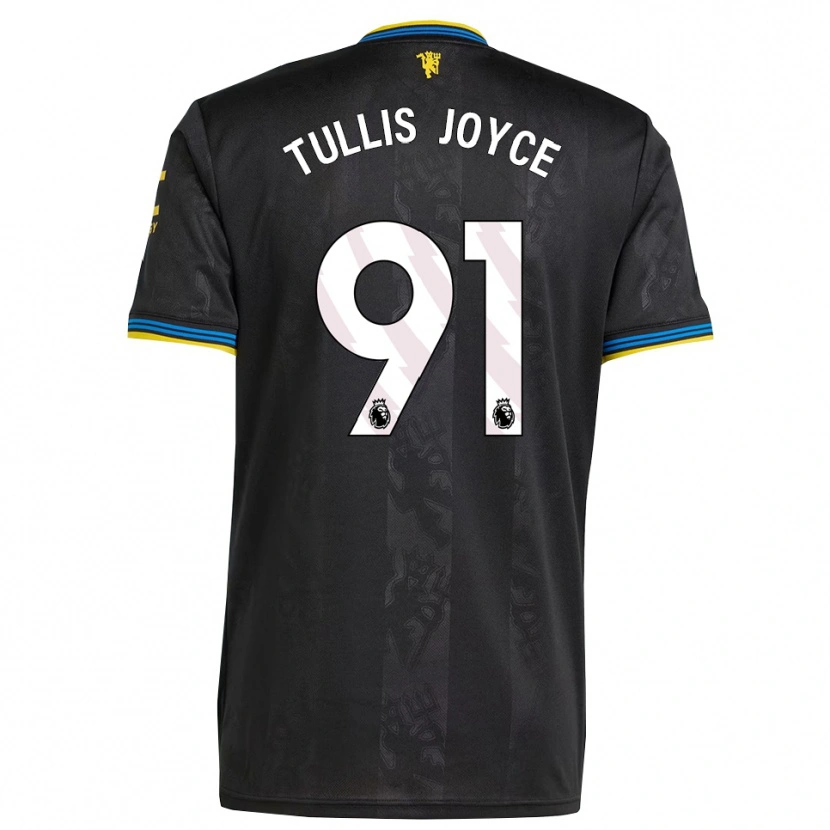 Danxen Homme Maillot Phallon Tullis-Joyce #91 Noir Jaune Bleu Troisieme 2025/26 T-Shirt