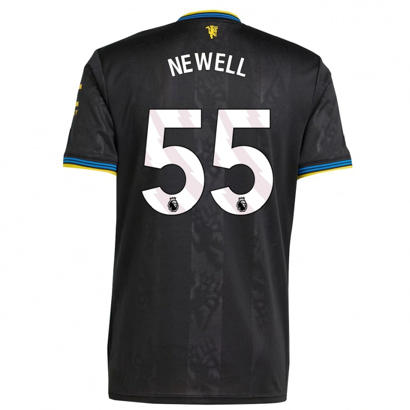 Danxen Homme Maillot Lucy Newell #55 Noir Jaune Bleu Troisieme 2025/26 T-Shirt