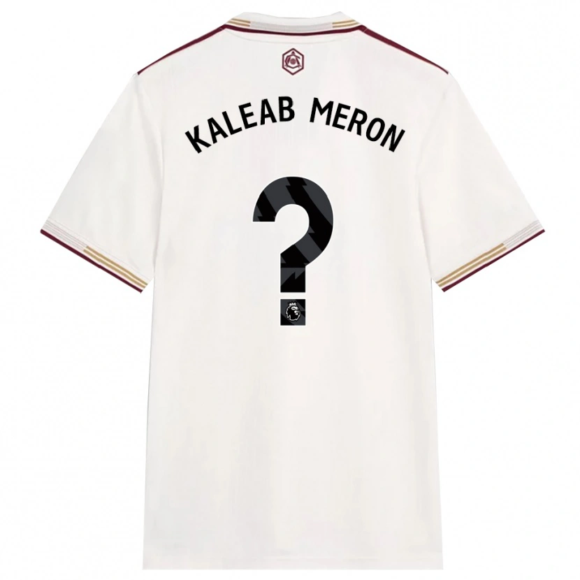 Danxen Homme Maillot Kaleab Meron #0 Blanc Cassé Bourgogne Troisieme 2025/26 T-Shirt