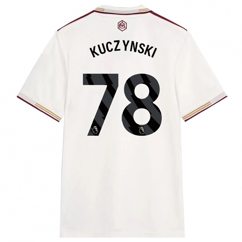 Danxen Homme Maillot Max Kuczynski #78 Blanc Cassé Bourgogne Troisieme 2025/26 T-Shirt