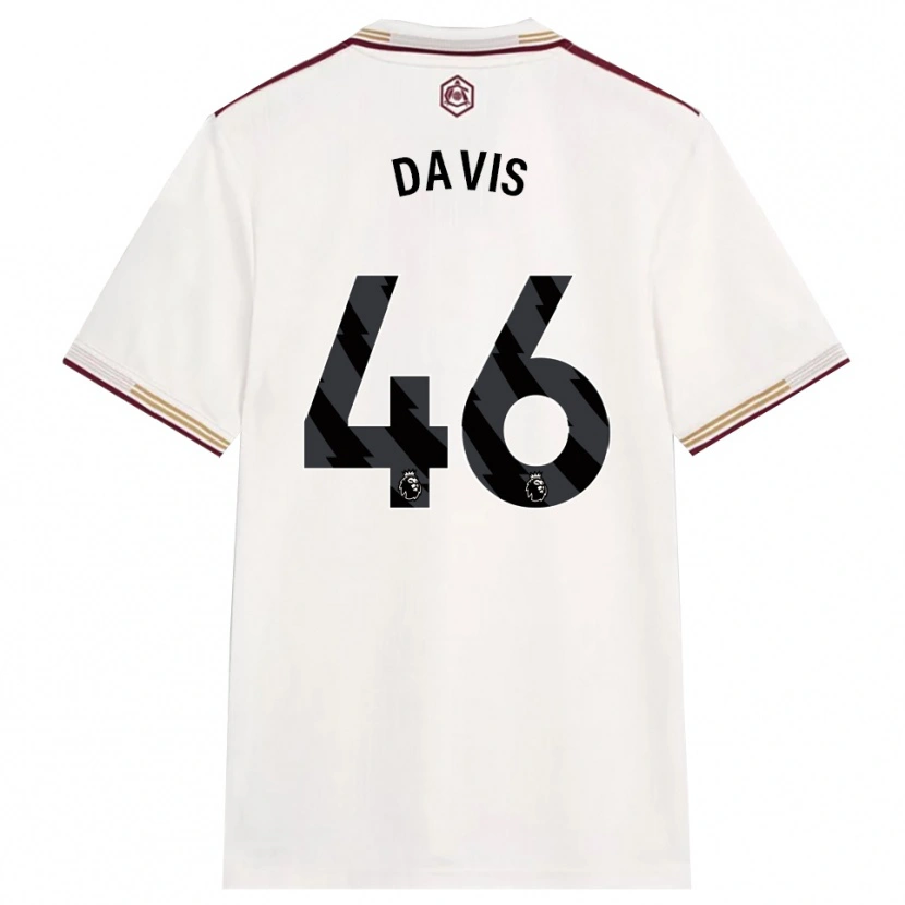 Danxen Homme Maillot Timi Davis #46 Blanc Cassé Bourgogne Troisieme 2025/26 T-Shirt