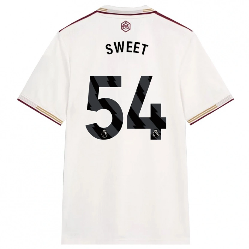 Danxen Homme Maillot William Sweet #54 Blanc Cassé Bourgogne Troisieme 2025/26 T-Shirt