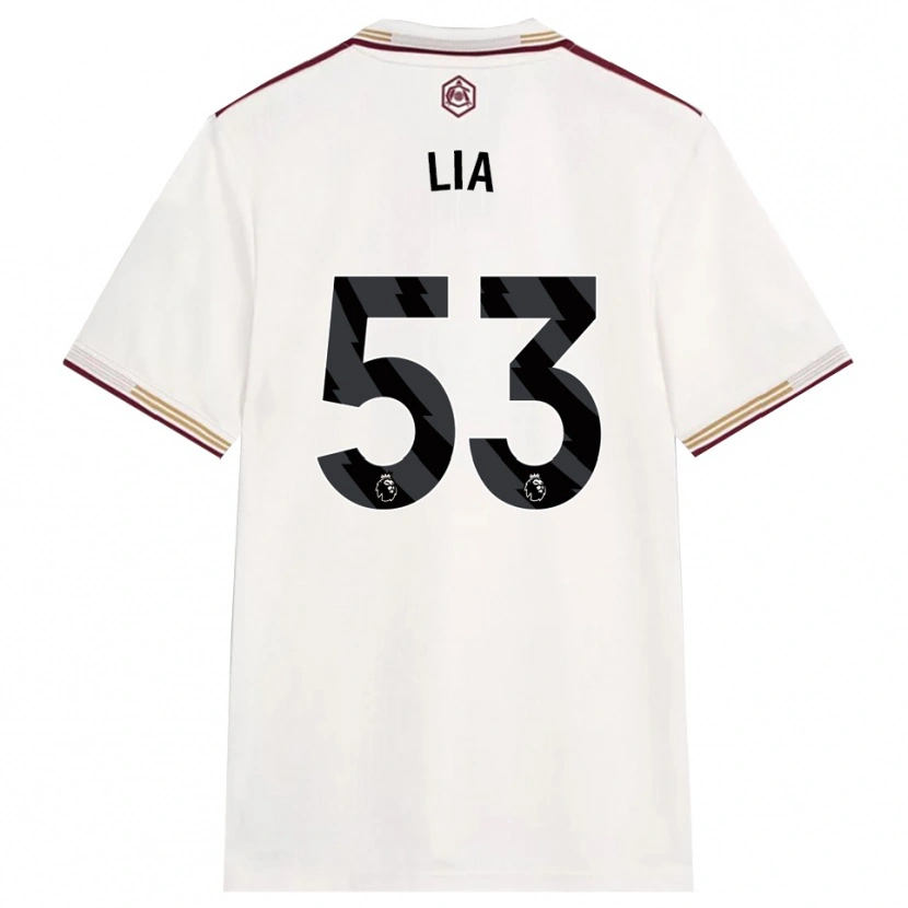 Danxen Homme Maillot Vivienne Lia #53 Blanc Cassé Bourgogne Troisieme 2025/26 T-Shirt
