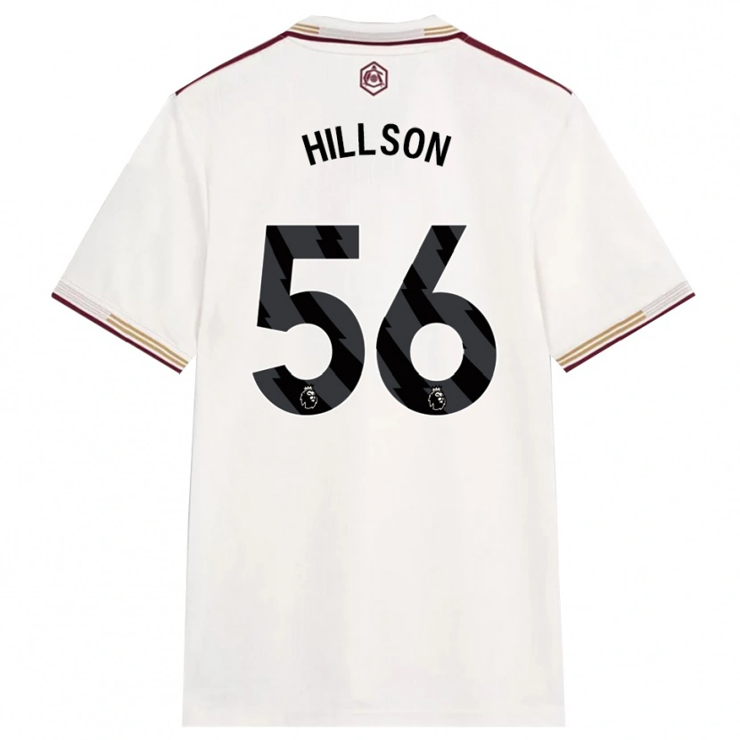 Danxen Homme Maillot James Hillson #56 Blanc Cassé Bourgogne Troisieme 2025/26 T-Shirt