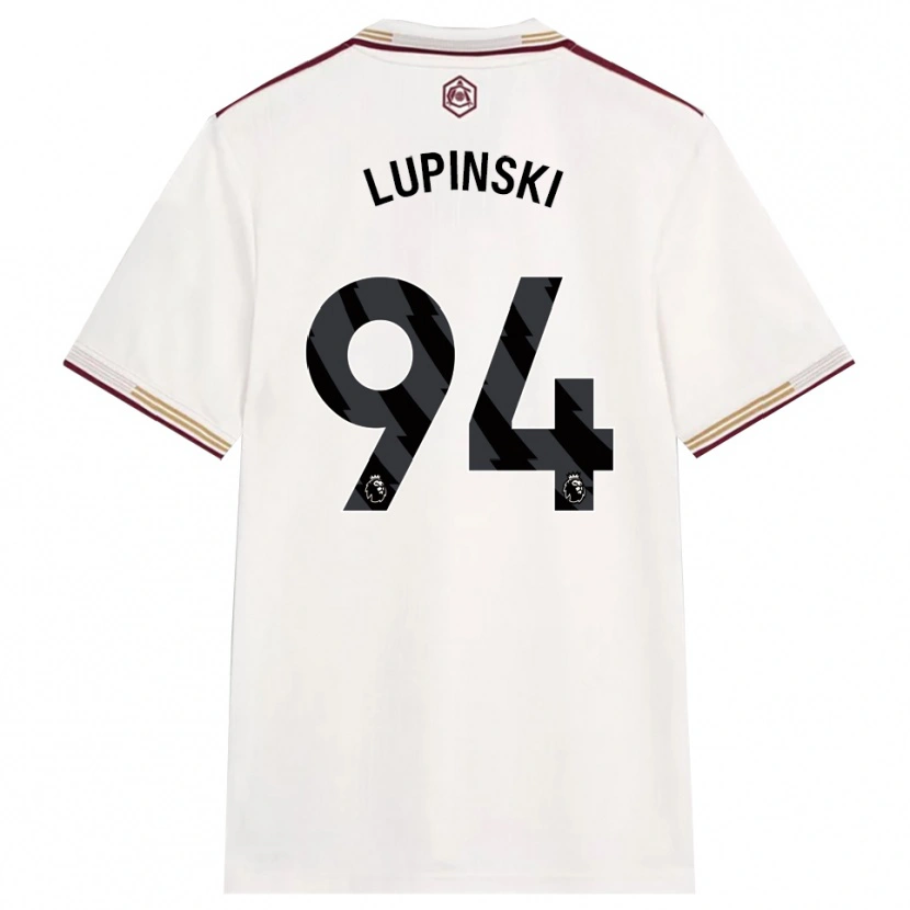 Danxen Homme Maillot Remi Lupinski #94 Blanc Cassé Bourgogne Troisieme 2025/26 T-Shirt