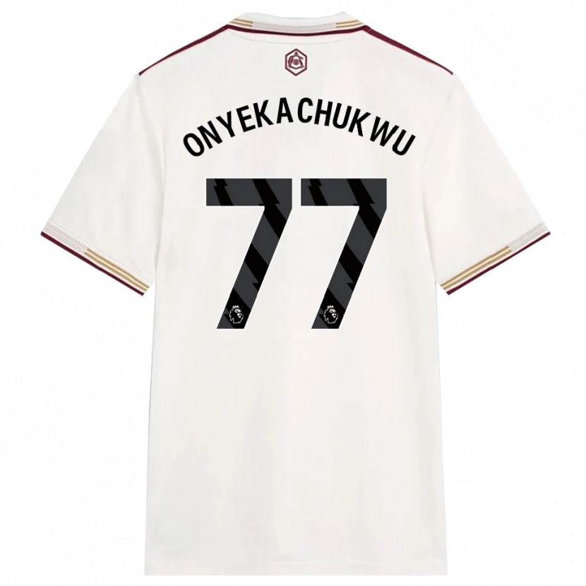 Danxen Homme Maillot Samuel Onyekachukwu #77 Blanc Cassé Bourgogne Troisieme 2025/26 T-Shirt