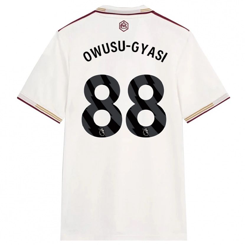 Danxen Homme Maillot Abraham Owusu-Gyasi #88 Blanc Cassé Bourgogne Troisieme 2025/26 T-Shirt